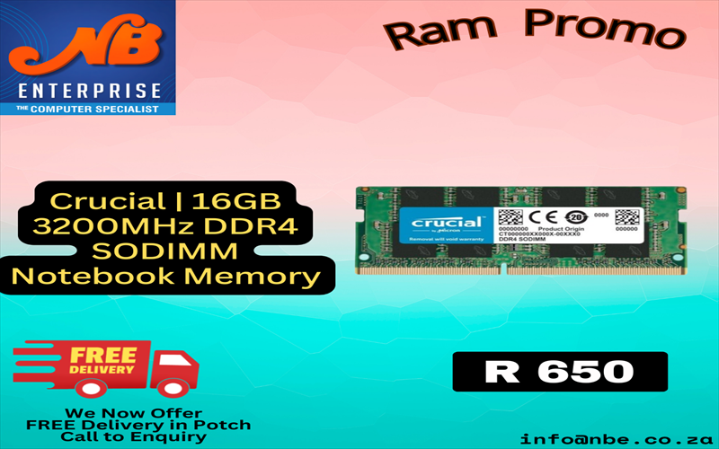 _ Crucial 16gb ddr4 NB Ram
